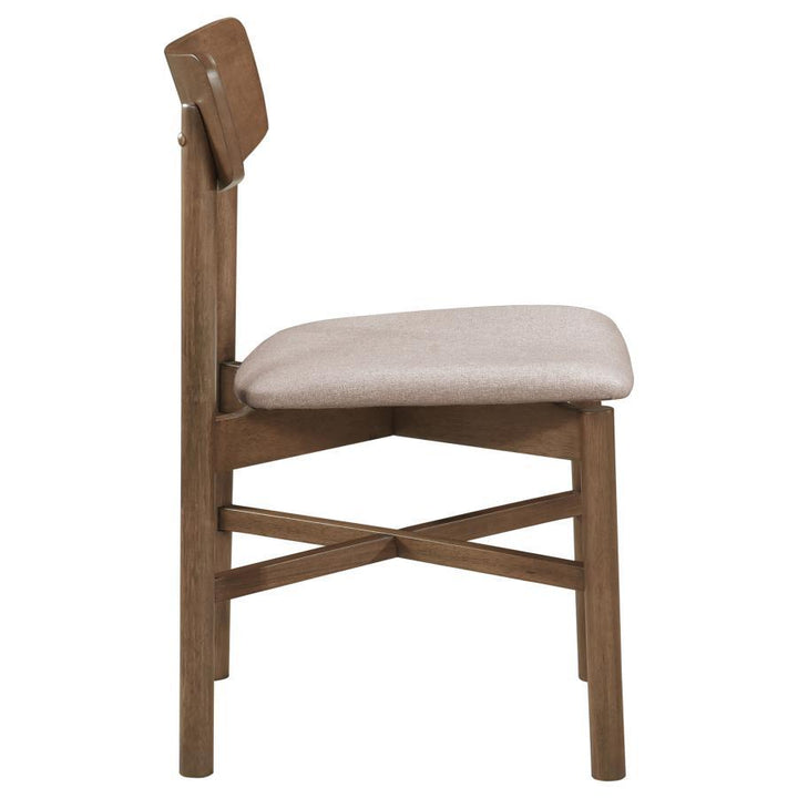 Parkridge - Dining Side Chair (Set of 2) - Natural Walnut Chair Set modern furniture Contempo Furniture