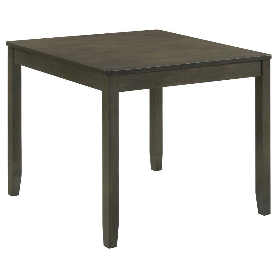 Parkwood - 5 Piece Square Dining Table Set - Charcoal 5 - Piece Dining Room Set modern furniture Contempo Furniture