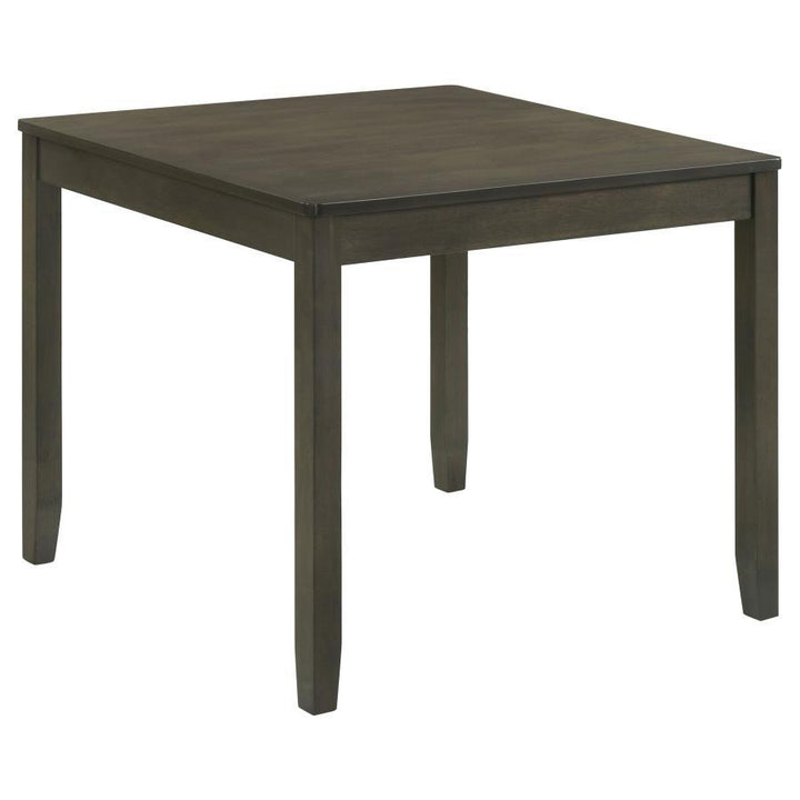 Parkwood - 5 Piece Square Dining Table Set - Charcoal 5 - Piece Dining Room Set modern furniture Contempo Furniture