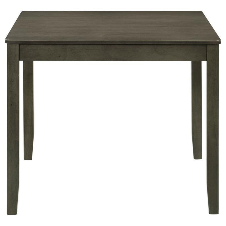 Parkwood - 5 Piece Square Dining Table Set - Charcoal 5 - Piece Dining Room Set modern furniture Contempo Furniture