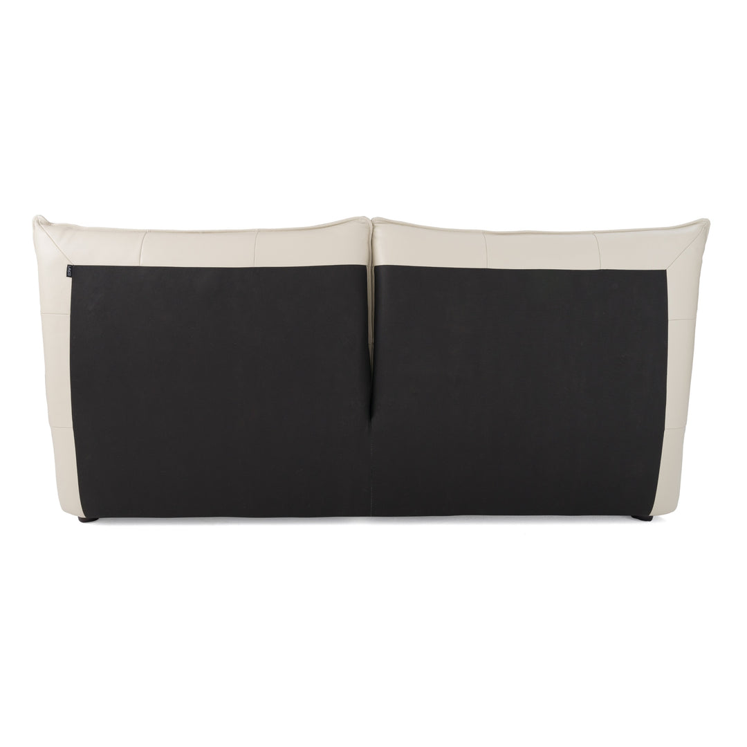 Patrick - Modern Light Grey Leather Bed