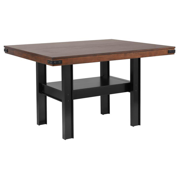 Patterson - 7 Piece Counter Height Dining Set - Mango Oak 7 - Piece Dining Room Set modern furniture Contempo Furniture