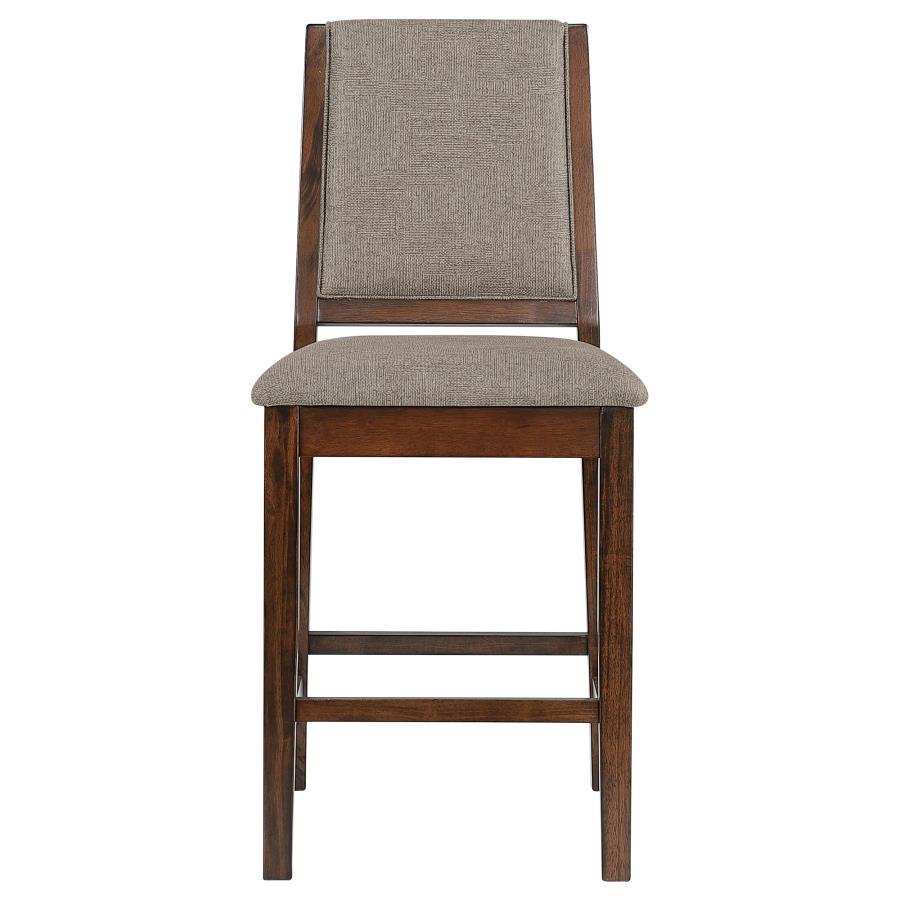 Patterson - Upholstered Counter Chair (Set of 2) - Mango Oak Stool Set modern furniture Contempo Furniture
