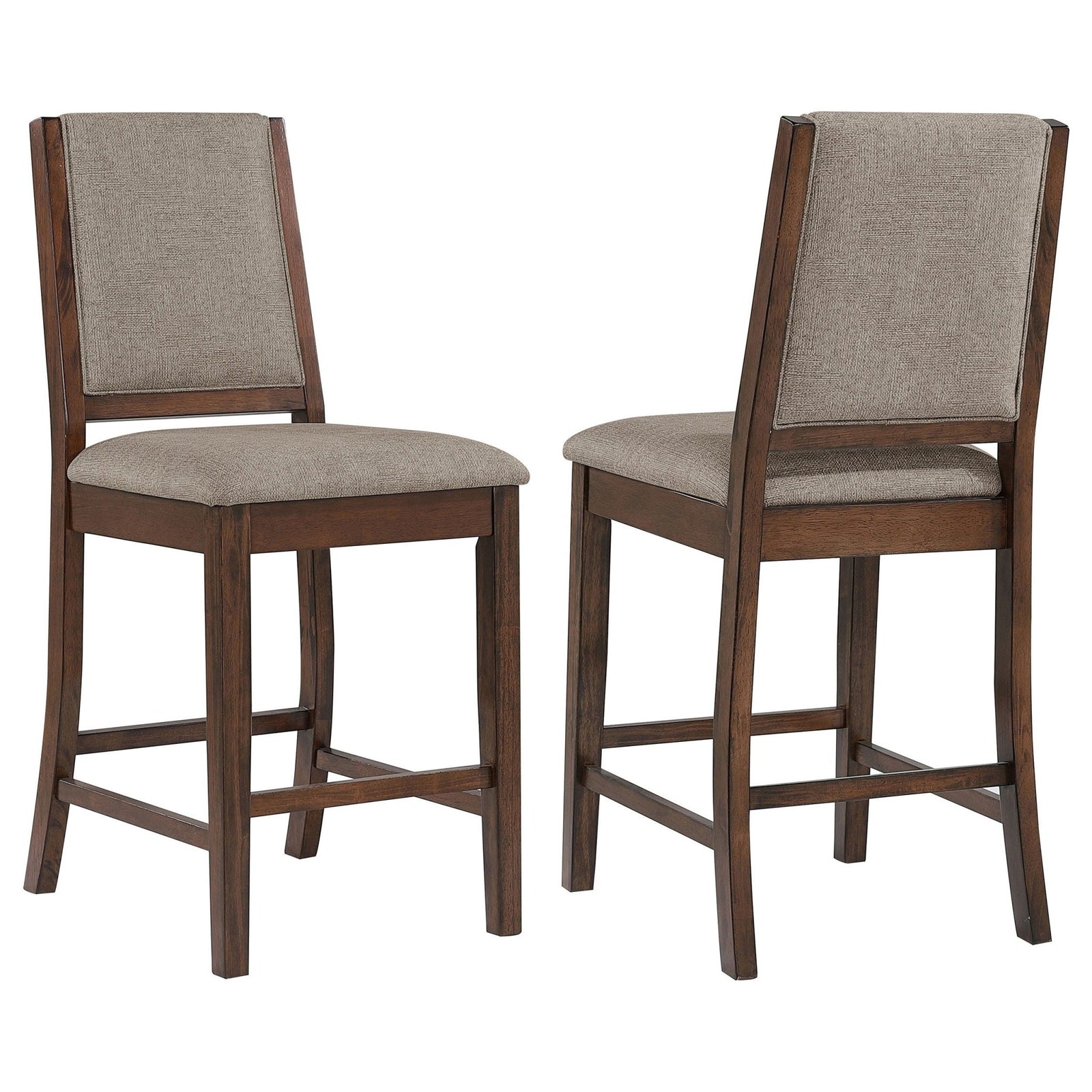 Patterson - Upholstered Counter Chair (Set of 2) - Mango Oak Stool Set modern furniture Contempo Furniture