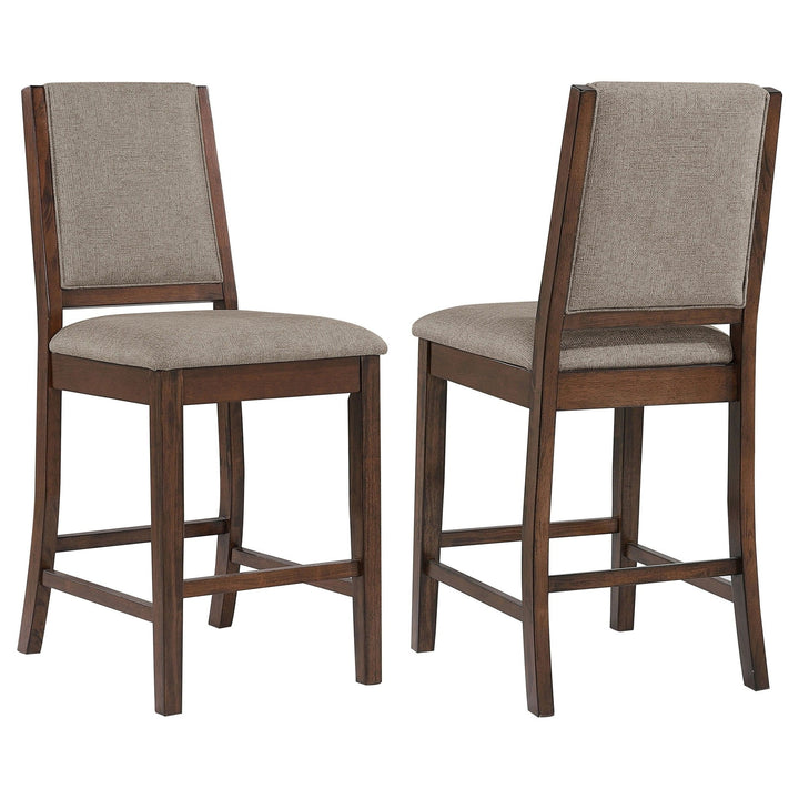 Patterson - Upholstered Counter Chair (Set of 2) - Mango Oak Stool Set modern furniture Contempo Furniture
