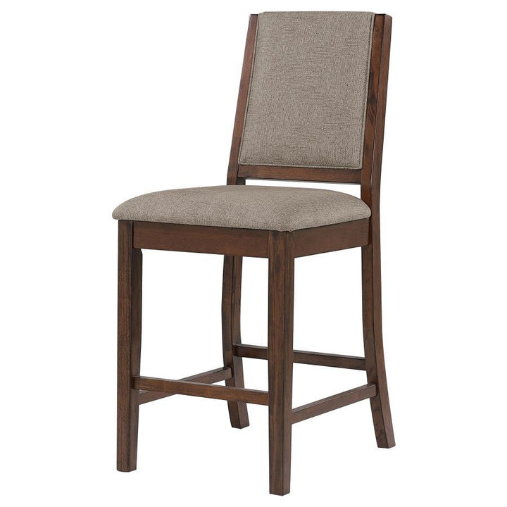 Patterson - Upholstered Counter Chair (Set of 2) - Mango Oak Stool Set modern furniture Contempo Furniture