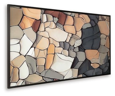 Patteworth Wall Art - Dark Gray Framed Prints modern furniture Contempo Furniture