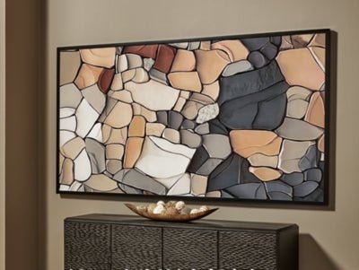 Patteworth Wall Art - Dark Gray Framed Prints modern furniture Contempo Furniture