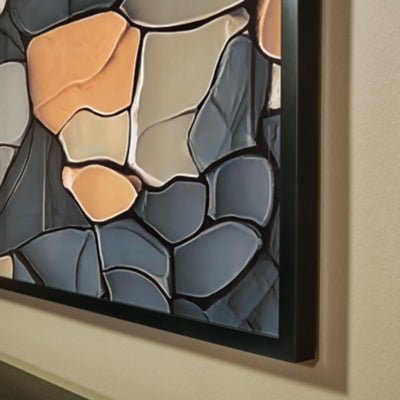 Patteworth Wall Art - Dark Gray Framed Prints modern furniture Contempo Furniture