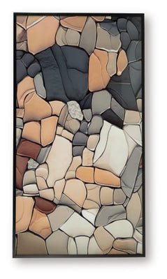 Patteworth Wall Art - Dark Gray Framed Prints modern furniture Contempo Furniture