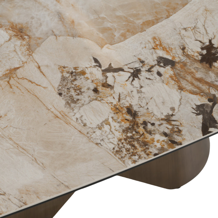 Paulsen - Modern Ceramic + Brass Dining Table