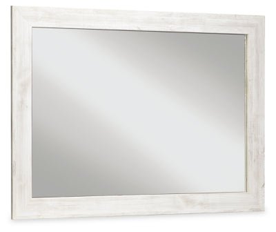 Paxberry Bedroom Mirror - White Mirror modern furniture Contempo Furniture