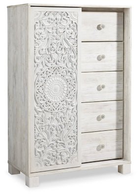 Paxberry Dressing Chest - White Accent Chest modern furniture Contempo Furniture
