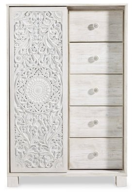 Paxberry Dressing Chest - White Accent Chest modern furniture Contempo Furniture
