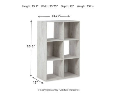 Paxberry Six Cube Organizer - White Cube Organizers modern furniture Contempo Furniture