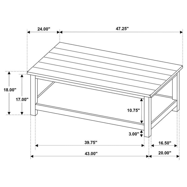 Payne - 2 Piece Coffee And 1 - Drawer End Table Set - Java Table Set modern furniture Contempo Furniture
