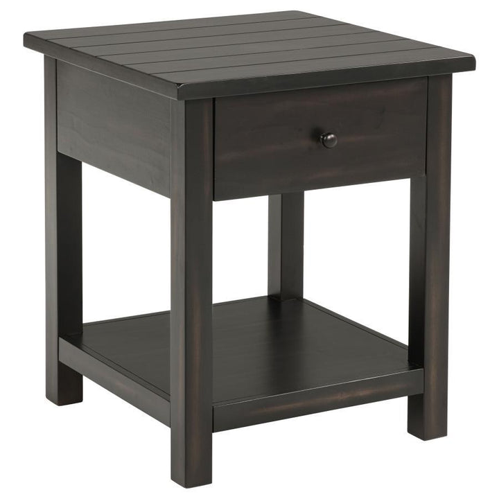 Payne - 2 Piece Coffee And 1 - Drawer End Table Set - Java Table Set modern furniture Contempo Furniture