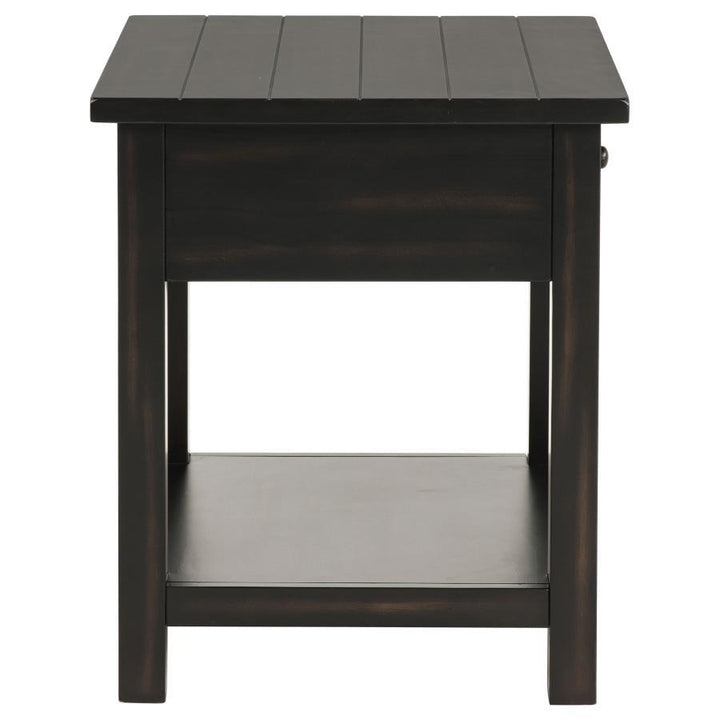 Payne - 2 Piece Coffee And 1 - Drawer End Table Set - Java Table Set modern furniture Contempo Furniture