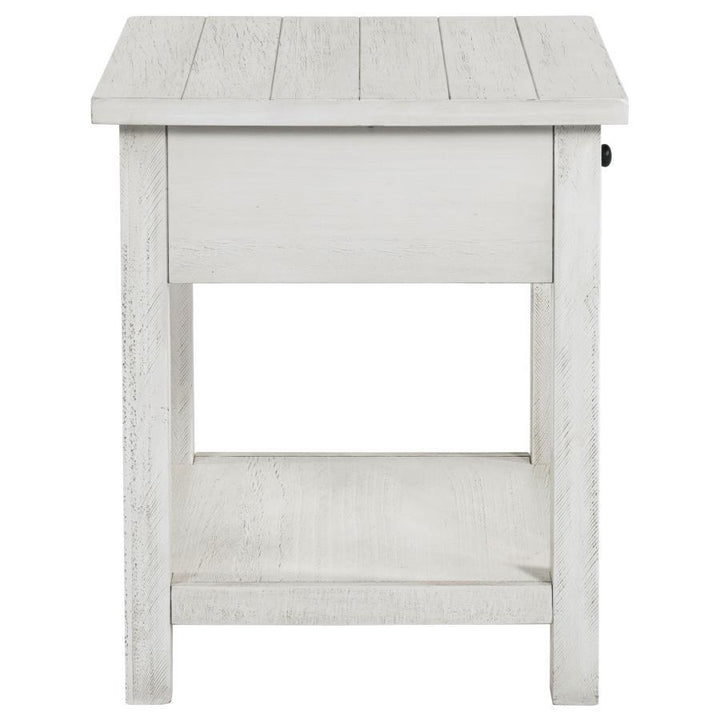 Payne - 2 Piece Coffee And 1 - Drawer End Table Set - White Table Set modern furniture Contempo Furniture