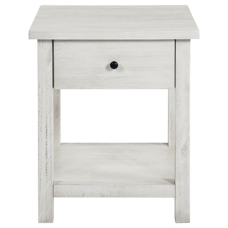 Payne - 2 Piece Coffee And 1 - Drawer End Table Set - White Table Set modern furniture Contempo Furniture