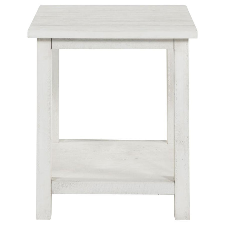 Payne - 2 Piece Coffee And End Table Set - Distressed White Table Set modern furniture Contempo Furniture
