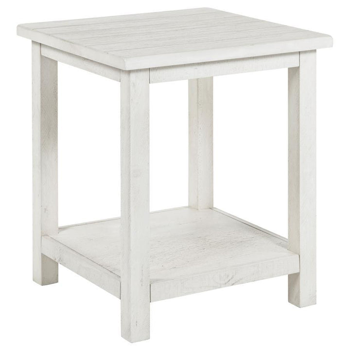 Payne - 2 Piece Coffee And End Table Set - Distressed White Table Set modern furniture Contempo Furniture