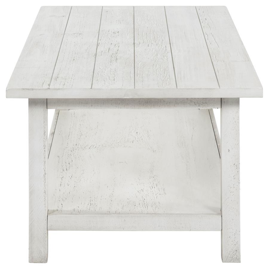 Payne - 3 Piece Coffee And End Table Set - Distressed White Table Set modern furniture Contempo Furniture