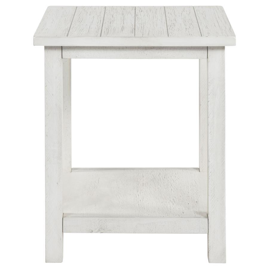 Payne - 3 Piece Coffee And End Table Set - Distressed White Table Set modern furniture Contempo Furniture