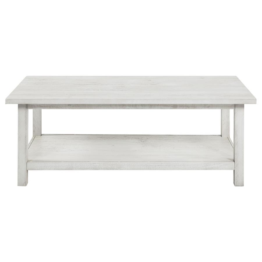 Payne - 3 Piece Coffee And End Table Set - Distressed White Table Set modern furniture Contempo Furniture