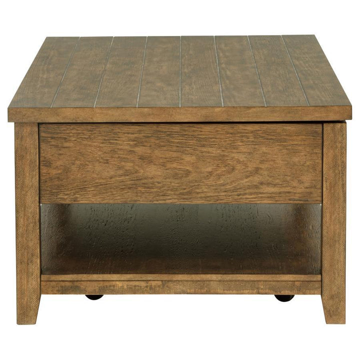 Payne - 48" Mobile Lift Top Coffee Table - Distressed Brown Coffee Table modern furniture Contempo Furniture