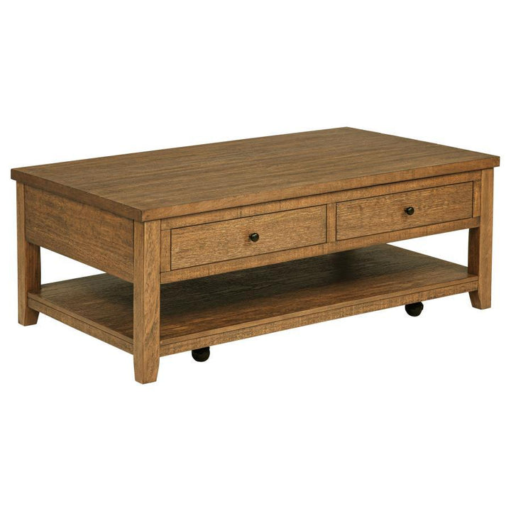Payne - 48" Mobile Lift Top Coffee Table - Distressed Brown Coffee Table modern furniture Contempo Furniture