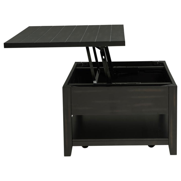 Payne - 48" Mobile Lift Top Coffee Table - Distressed Java Coffee Table modern furniture Contempo Furniture