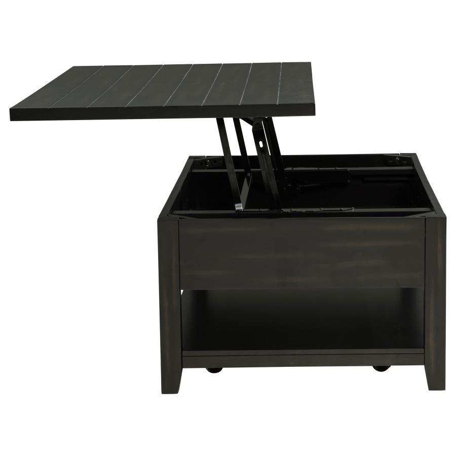 Payne - 48" Mobile Lift Top Coffee Table - Distressed Java Coffee Table modern furniture Contempo Furniture