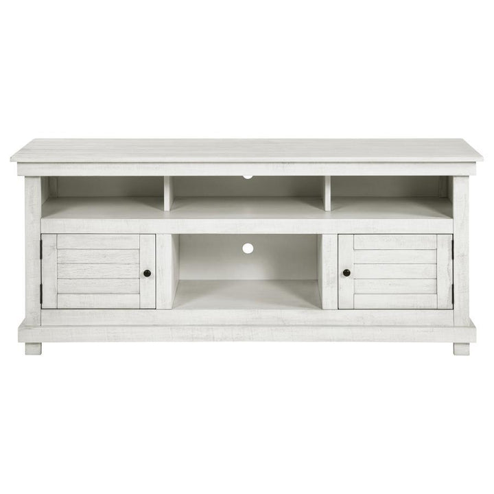 Payne - 60" TV Stand Media Console - Distressed White TV Stand modern furniture Contempo Furniture