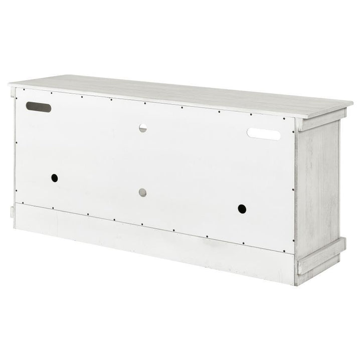 Payne - 60" TV Stand Media Console - Distressed White TV Stand modern furniture Contempo Furniture