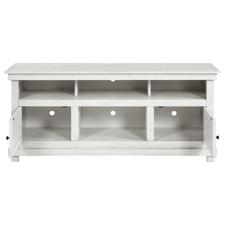 Payne - 60" TV Stand Media Console - Distressed White TV Stand modern furniture Contempo Furniture