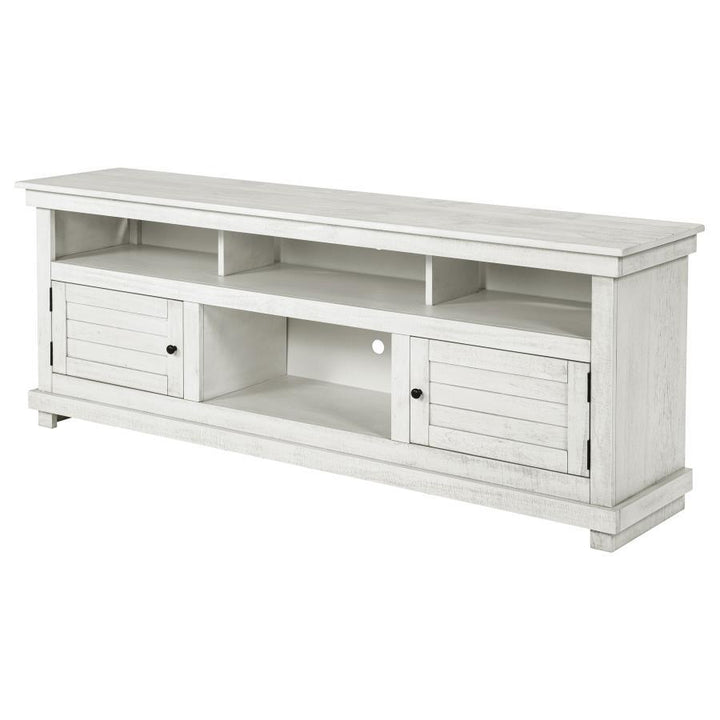 Payne - 70" TV Stand Media Console - Distressed White TV Stand modern furniture Contempo Furniture