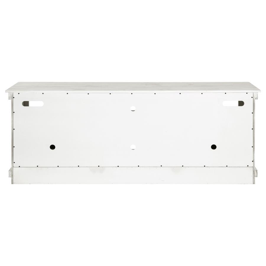 Payne - 70" TV Stand Media Console - Distressed White TV Stand modern furniture Contempo Furniture