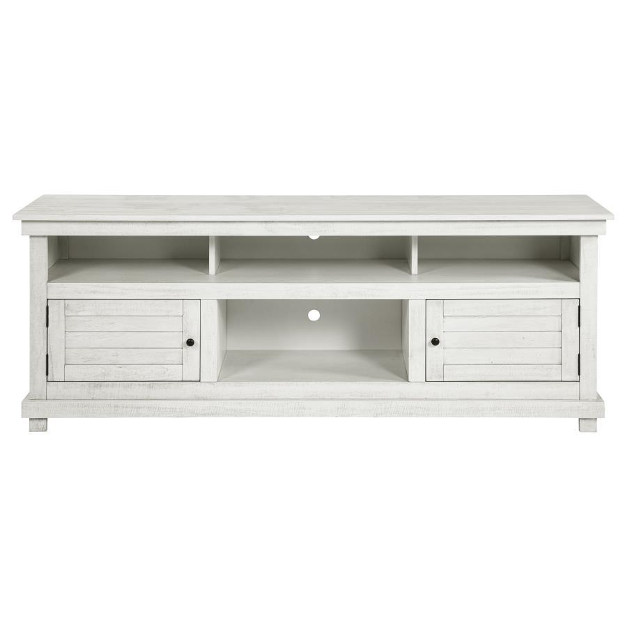 Payne - 70" TV Stand Media Console - Distressed White TV Stand modern furniture Contempo Furniture