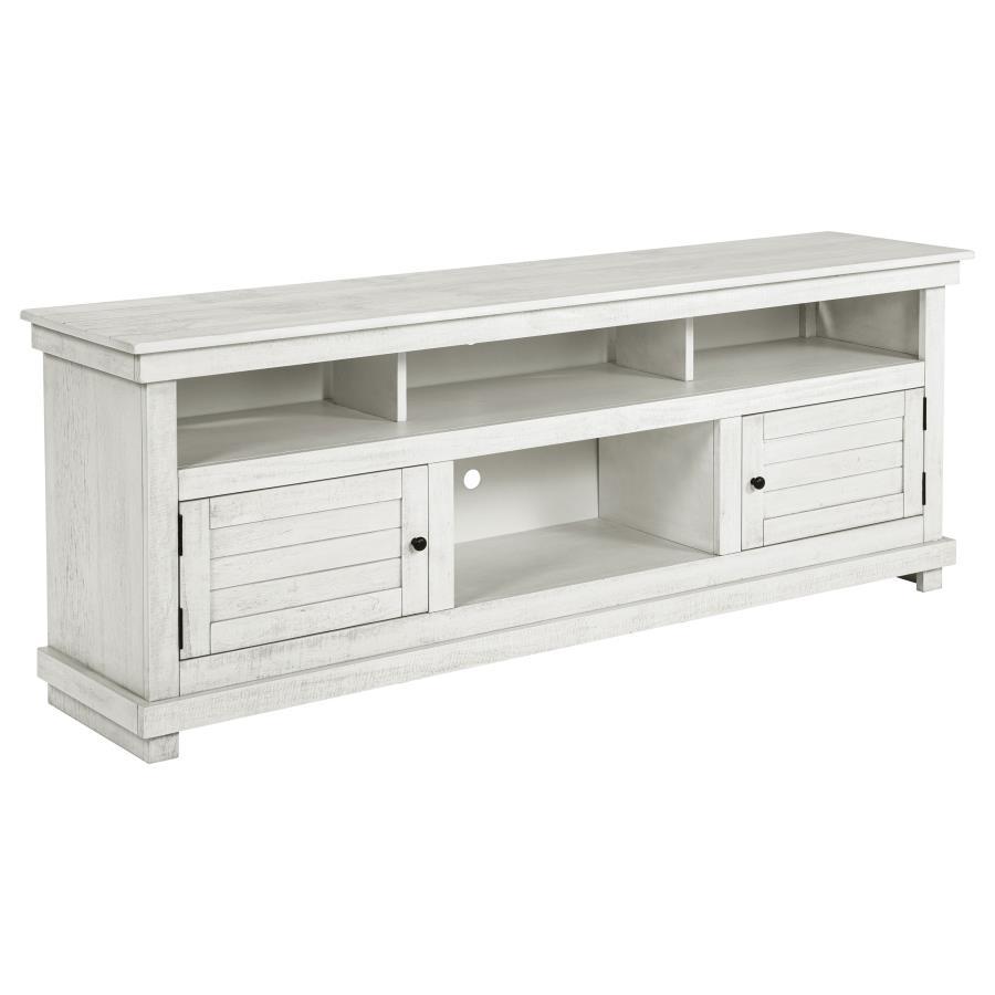 Payne - 70" TV Stand Media Console - Distressed White TV Stand modern furniture Contempo Furniture