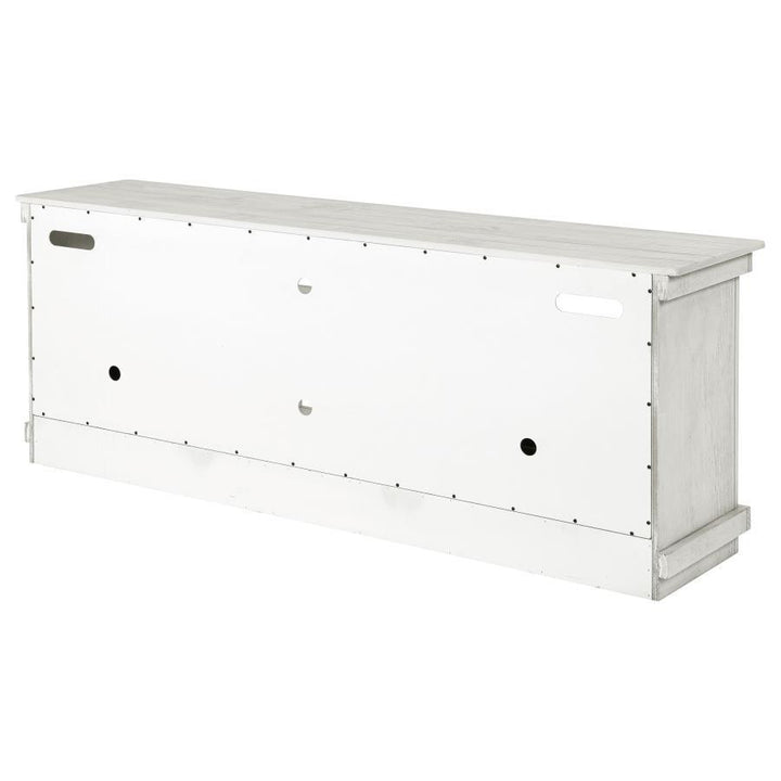 Payne - 70" TV Stand Media Console - Distressed White TV Stand modern furniture Contempo Furniture