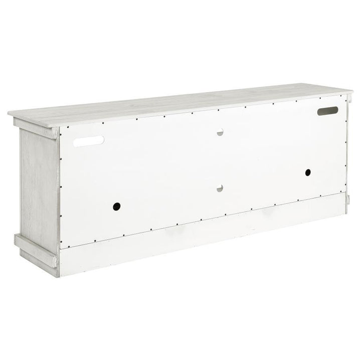 Payne - 70" TV Stand Media Console - Distressed White TV Stand modern furniture Contempo Furniture