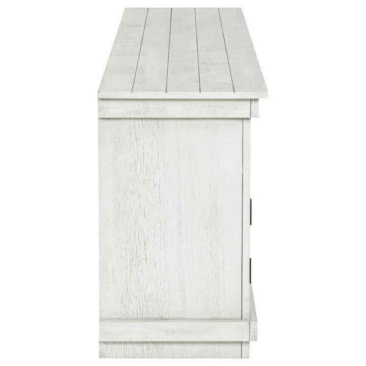 Payne - 70" TV Stand Media Console - Distressed White TV Stand modern furniture Contempo Furniture