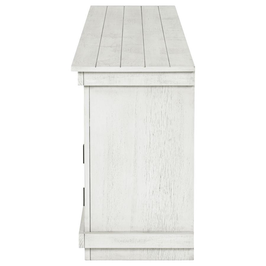 Payne - 70" TV Stand Media Console - Distressed White TV Stand modern furniture Contempo Furniture