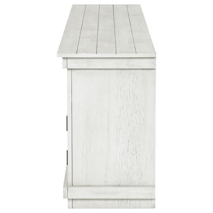Payne - 70" TV Stand Media Console - Distressed White TV Stand modern furniture Contempo Furniture