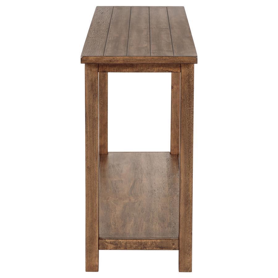 Payne - Wood Entryway Sofa Console Table - Distressed Brown Console Table modern furniture Contempo Furniture