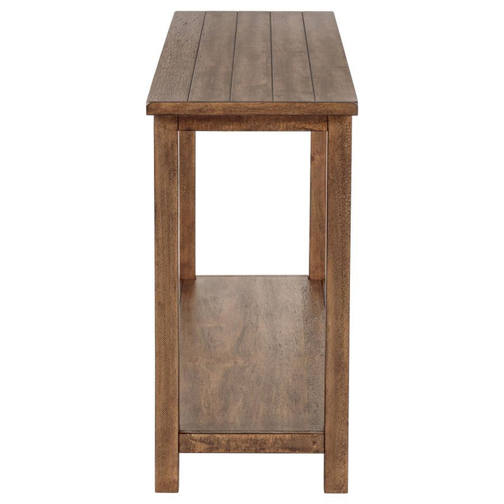 Payne - Wood Entryway Sofa Console Table - Distressed Brown Console Table modern furniture Contempo Furniture