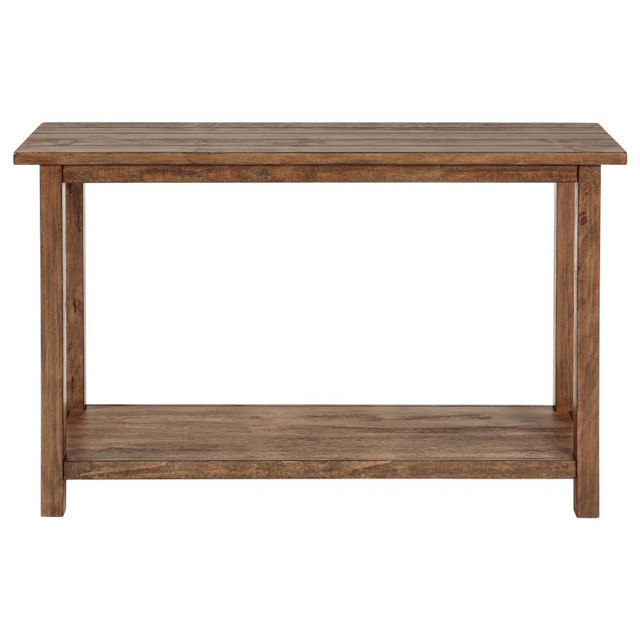 Payne - Wood Entryway Sofa Console Table - Distressed Brown Console Table modern furniture Contempo Furniture
