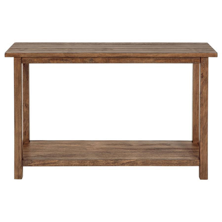 Payne - Wood Entryway Sofa Console Table - Distressed Brown Console Table modern furniture Contempo Furniture