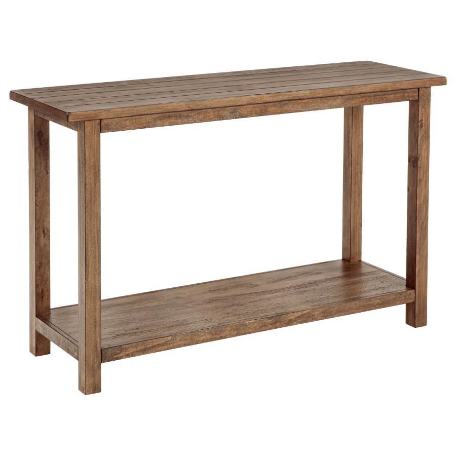 Payne - Wood Entryway Sofa Console Table - Distressed Brown Console Table modern furniture Contempo Furniture